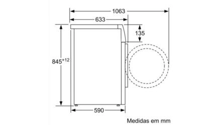 Serie 6 Máquina de Lavar Roupa, 9 kg 1200 rpm, inox