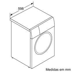 Serie 6 Máquina de Lavar Roupa, 9 kg 1400 rpm, inox 