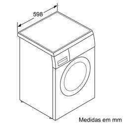 Serie 6 Máquina de Lavar Roupa, 9 kg 1400 rpm, inox 