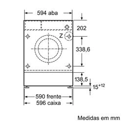 Serie 6 Máquina de lavar roupa de integrar 8 kg 1400 rpm