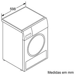 Serie 6 Máquina de Secar Roupa, Bomba de Calor 9 kg Inox