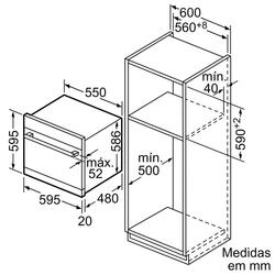 Serie 6 Máquina de Lavar Loiça  Modular 60 cm Inox