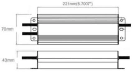 Transformador p/ Fita LED 150W Regulável