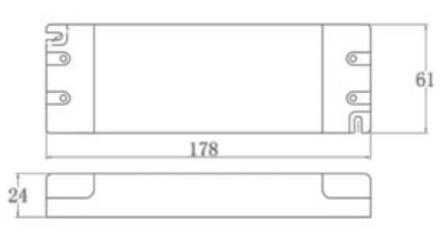 Transformador p/ Fita LED 50W Regulável