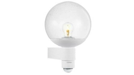 Candeeiro Exterior Globo c/ Sensor Branco