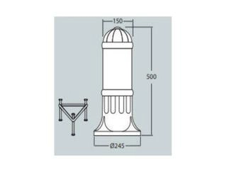 Poste Sauro 50cm